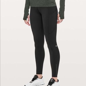 LULULEMON 28” FAST & FREE BLACK LEGGINGS